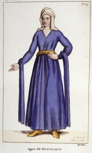 Agnès De Baudemment, Pani Mózgu (1130-1218). autorstwa Unknown artist
