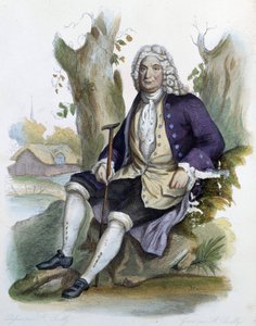 Alain Rene Lesage (Alain-Rene Le Sage) (1668-1747) - w red. Mennechet, „Francuski Plutarch”” autorstwa Unknown artist