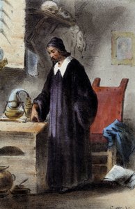Alchemik Nicola Barnaud, badacz kamienia filozoficznego. autorstwa Unknown artist