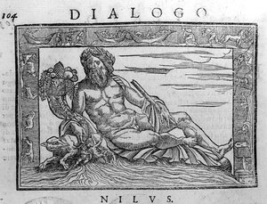 Alegoria Nilu, rycina z XVII wieku. autorstwa Unknown artist