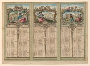 Almanach na rok 1789 autorstwa Unknown artist