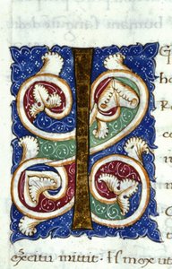 Alfabet: zminiaturowana litera I autorstwa Unknown artist