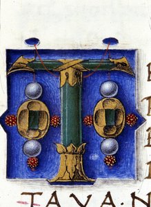 Alfabet: zminiaturowana litera T autorstwa Unknown artist