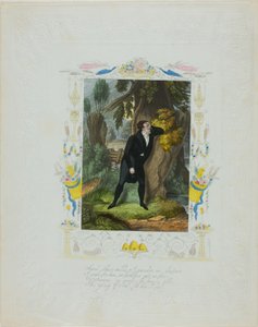 Pośród tych dziczy, wędruję w rozpaczy (walentynka) autorstwa Unknown artist