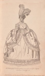 Anne Townshend, markiza Townshend w pełnym stroju dworskim autorstwa Unknown artist