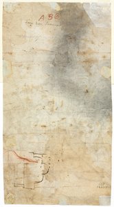 Szkic architektoniczny (verso) autorstwa Unknown artist