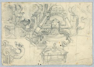 Szkice architektoniczne autorstwa Unknown artist
