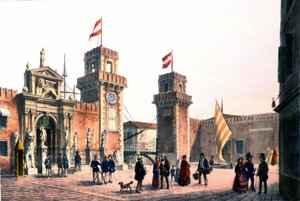 Arsenał Wenecji w XIX wieku. autorstwa Unknown artist