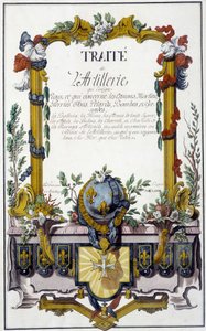 Traktat artyleryjski – frontyspis „Traktatu artyleryjskiego”, François Lingier, Strasburg autorstwa Unknown artist