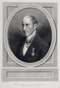 Augustin Louis Cauchy 1789-1857 Angielski matematyk - grawer autorstwa Unknown artist