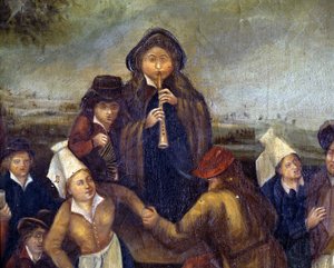 Orkiestra Balowa: flecista autorstwa Unknown artist
