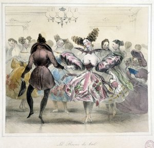 Bal: królowa balu - XIX wiek autorstwa Unknown artist