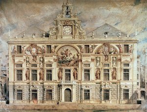 Bank of San Giorgio w Genui, Włochy autorstwa Unknown artist