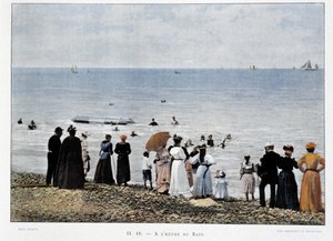 Kąpiel na plażach Atlantyku, koniec XIX wieku autorstwa Unknown artist