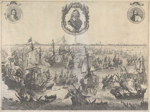 Bitwa pod Scheveningen, 31 lipca 1653 r autorstwa Unknown artist