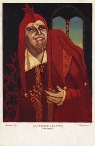 Witamy Franci jako włoskiego barytona Verdiego „Rigoletto” autorstwa Unknown artist