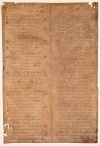 Bifolium wycięte z graduału karolińskiego (verso) autorstwa Unknown artist
