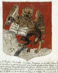 Blazon „Republiki Weneckiej”. sd. 19 wiek. autorstwa Unknown artist