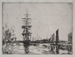 Łodzie w Anchor autorstwa Unknown artist