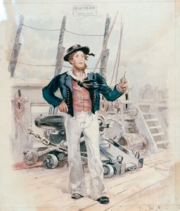 Boatswain, ok. 1820 r. (litografia barwna) autorstwa Unknown artist