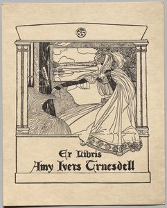 Ekslibris: Amy Ivers Truesdell autorstwa Unknown artist