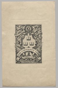 Ekslibris: Klub uniwersytecki, Cleveland autorstwa Unknown artist