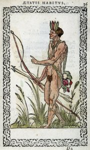 Brazylijczyk w „Habits et effigies” Jeana Sluperiusa w 1572 r. autorstwa Unknown artist