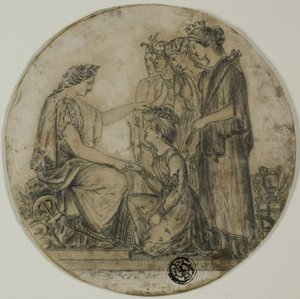 Britannia rozdaje korony obywatelskie autorstwa Unknown artist