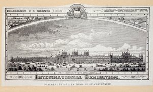 Budowanie świetności na pamiątkę stulecia (1776-1876) na Międzynarodowej Wystawie w Filadelfii autorstwa Unknown artist