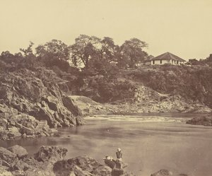 Bungalow w Marble Rocks. Nerbudda autorstwa Unknown artist