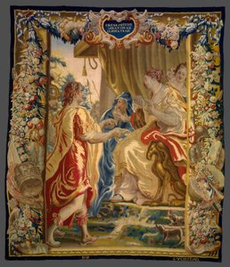 Cezar wysyła posłańca do Kleopatry z filmu Historia Cezara i Kleopatry autorstwa Unknown artist