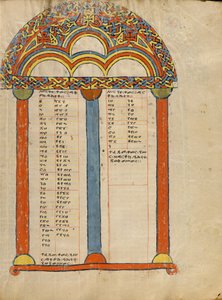 Strona tabeli Canon autorstwa Unknown artist