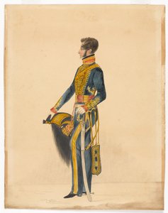 Kapitan William Brett, Bombajska Artyleria Konna autorstwa Unknown artist