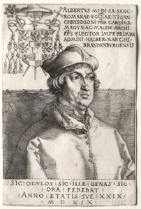 Kardynał Albrecht Brandenburgii - Mały talerz autorstwa Unknown artist