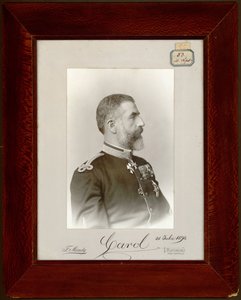 Carol Ier ou Charles Ier - Portret króla Karola I Rumunii (1839-1914), Anonimowy. Fotografia żelatynowa srebrna autorstwa Unknown artist