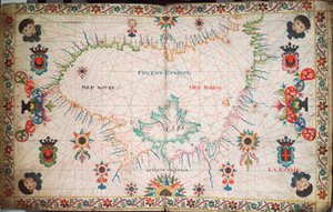 Mapa Morza Czarnego, ok. 1600 r. (rękopis) autorstwa Unknown artist