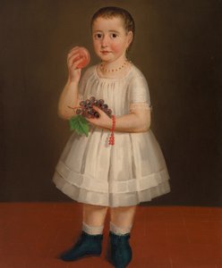 Dziecko trzymające owoce autorstwa Unknown artist