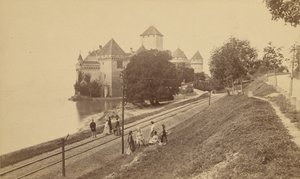 [Zamek Chillon nad Jeziorem Genewskim] autorstwa Unknown artist