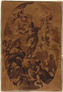 Zwycięski Chrystus ukazujący się wstawiającemu się świętemu autorstwa Unknown artist