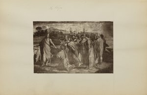 ["Polecenie Chrystusa skierowane do Piotra (Mt 16:18-19, J 21:15-17)" autorstwa Rafaela]. autorstwa Unknown artist
