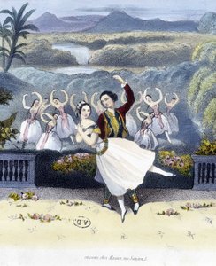Taniec klasyczny: romantyczny - rysunek, b.d. autorstwa Unknown artist
