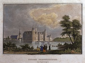 Kopenhaga: Zamek Fredericksburg autorstwa Unknown artist