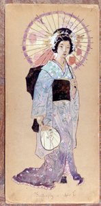 Kostium Madame Butterfly do pierwszego aktu Madame Butterfly Giacomo Pucciniego z 1904 r. Kolekcja Museo della Scala w Mediolanie. autorstwa Unknown artist