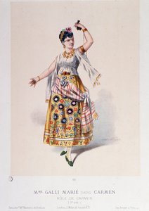 Kostium Marie Galli w Carmen, opera Georgesa Bizeta autorstwa Unknown artist