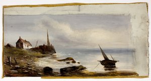 Domek nad brzegiem autorstwa Unknown artist