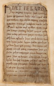 Cotton Vitellius A.XV..132 O começo de Beowulfpolish autorstwa Unknown artist