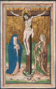 Ukrzyżowanie z Matką Boską i św. Janem (recto); Święty Sebald z Darczyńcami Paul Volkmayr i Sebald Schreyer (odwrócony) autorstwa Unknown artist