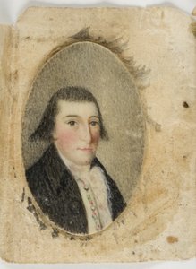 David Leonard Barnes, c.1789 (akwarela na kości słoniowej) autorstwa Unknown artist