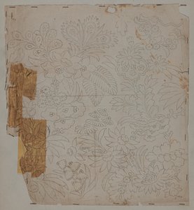 Rysunek projektowy, koniec XVIII wieku autorstwa Unknown artist