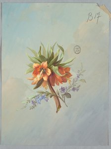 Projektowanie tapet i tekstyliów: kwiaty autorstwa Unknown artist